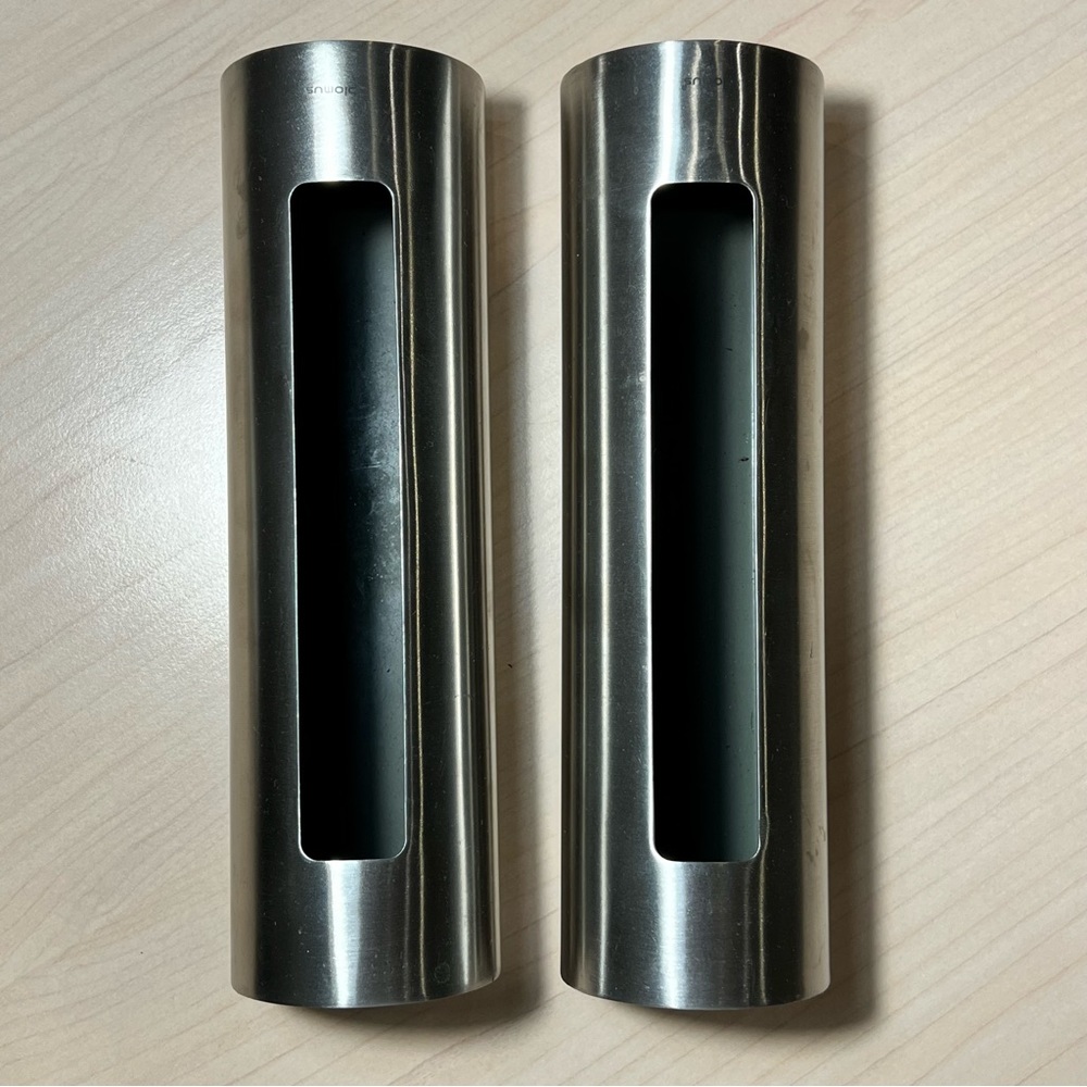 Blomus Engraved Stainless Steel Napkin / Tissue / Towel etc. Holder, Set of 2